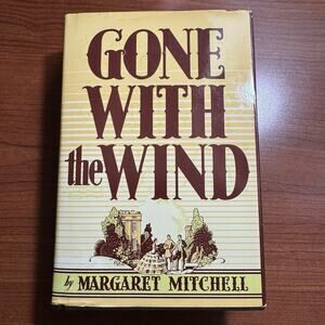 Vintage Gone with the Wind by Margaret Mitchell Scribner Hard Cover/Dust Jacket